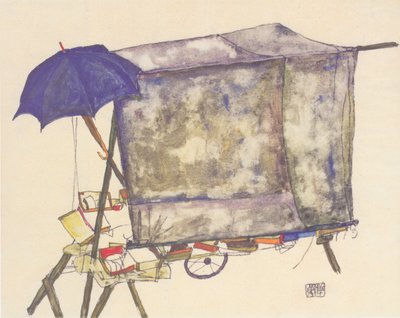 Market Stand by Egon Schiele